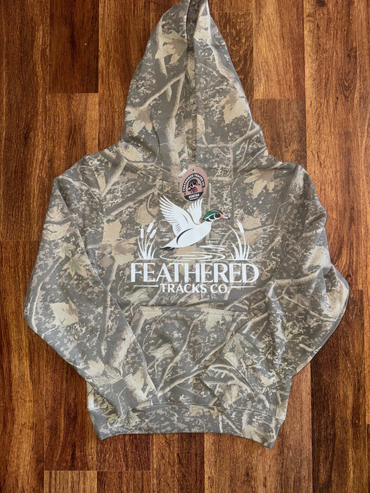 Feathered Tracks Co. - Heavyweight Camo Hoodie Youth DW
