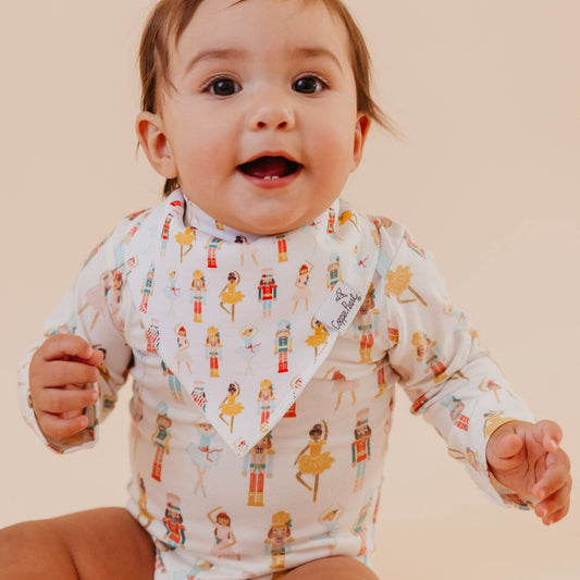 Copper Pearl - 4 Pack Baby Bandana Bibs - Juliet