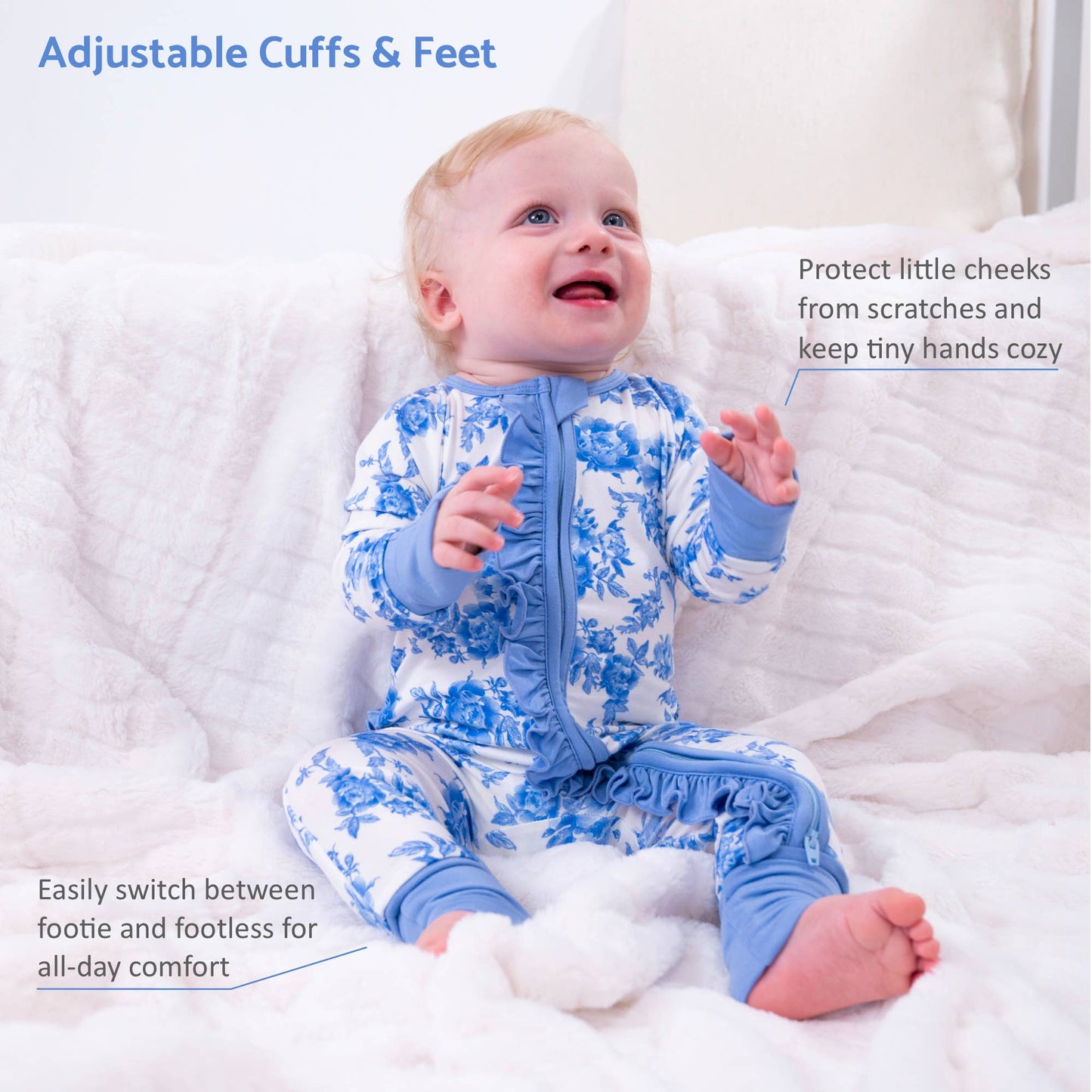 A Peony For Your Thoughts Baby Bamboo Pajamas