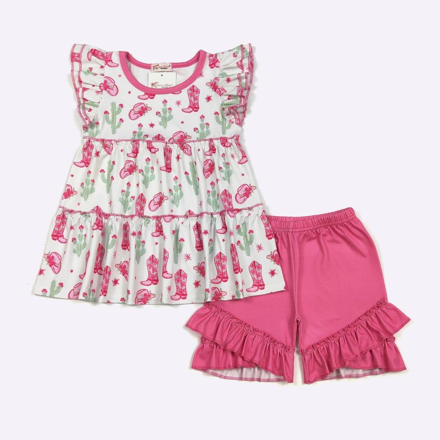 Pink Cactus Blossom Girls Set