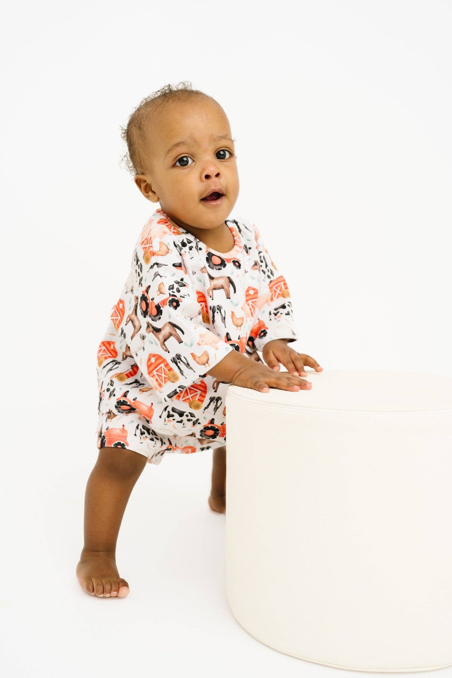 Little One Shop - Little Red Barnyard Slouchy Set