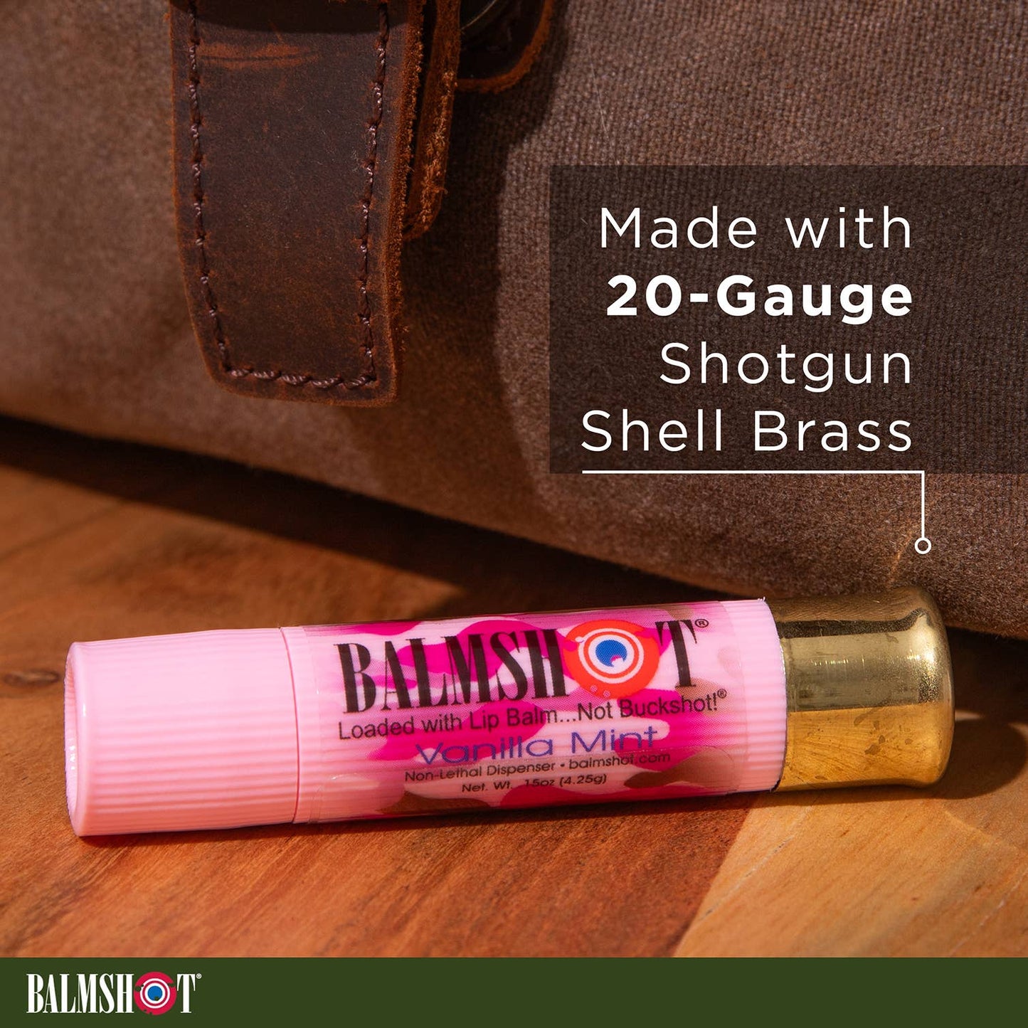 BALMSHOT Lip Balm - Pink Camo Vanilla Mint Lip Balm - 24 Pack