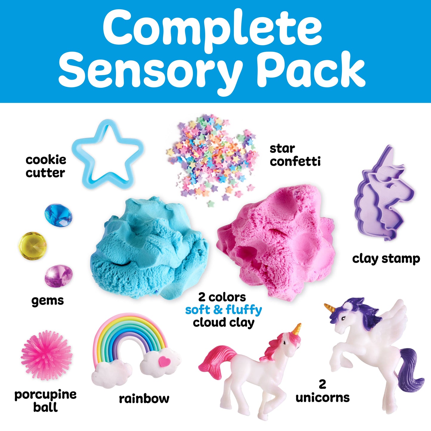 Sensory Pack Unicorn On the Go Play Set for Kids