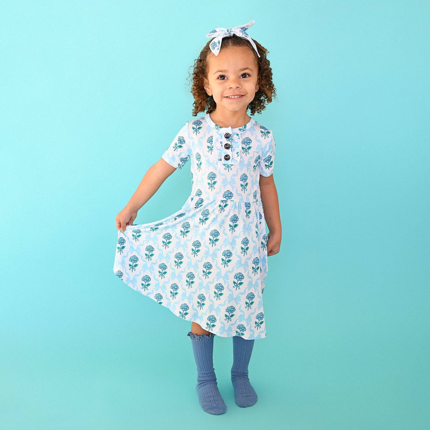 Savannah TUTU DRESS Bamboo Floral Kids Clothes