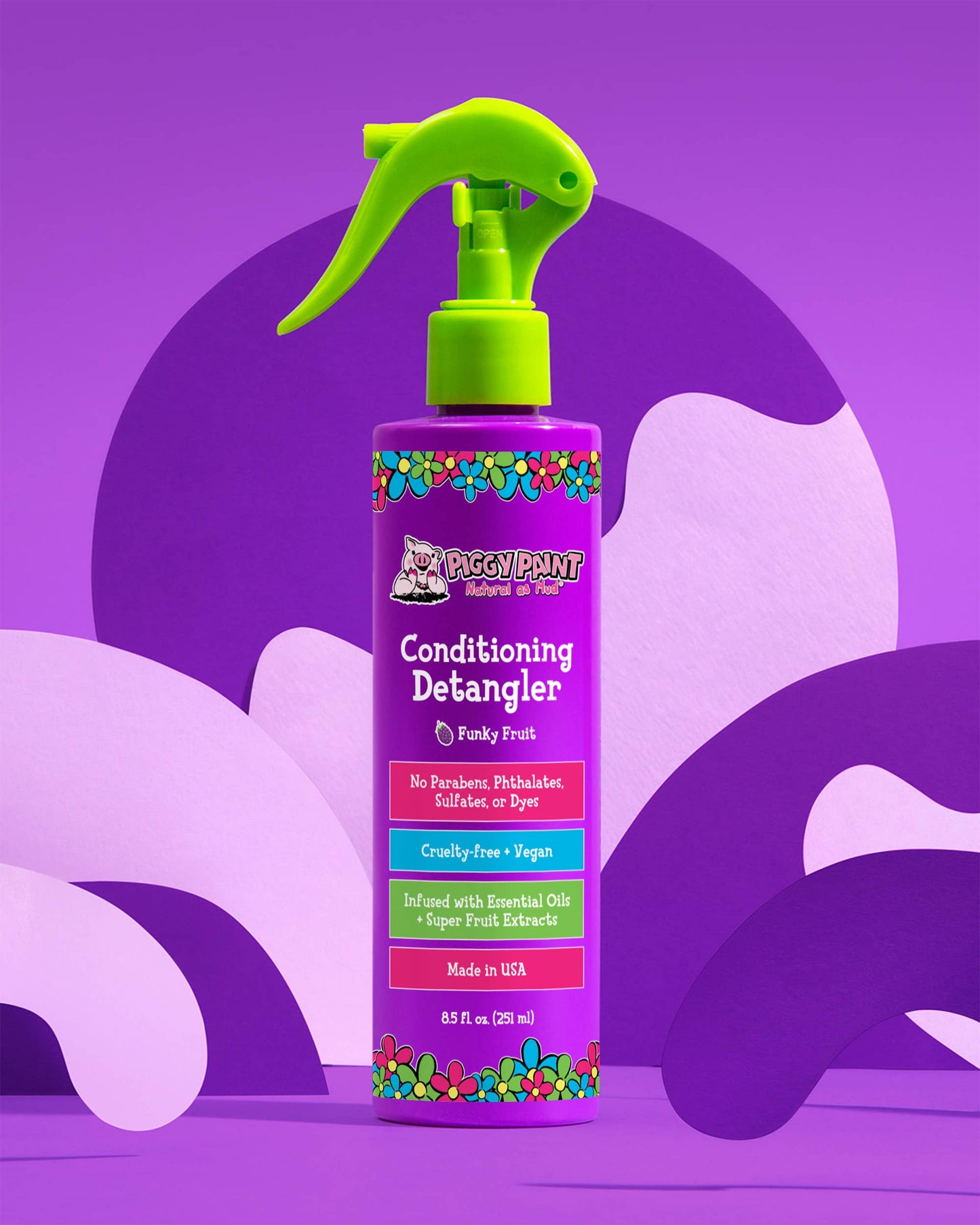 Piggy Paint - Funky Fruit Conditioning Detangler Non-toxic Hair Care