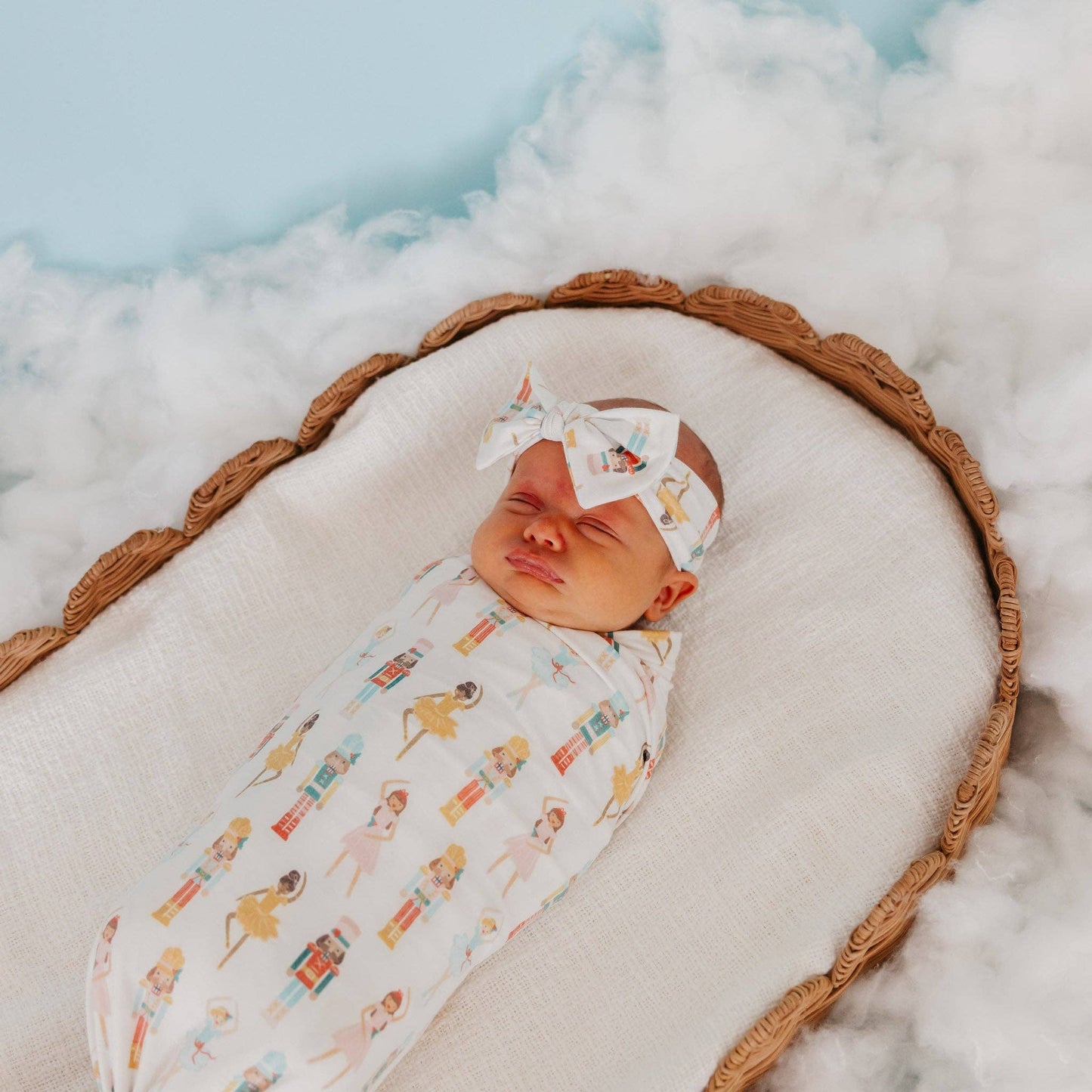 Copper Pearl - Knit Headband Bow - Juliet