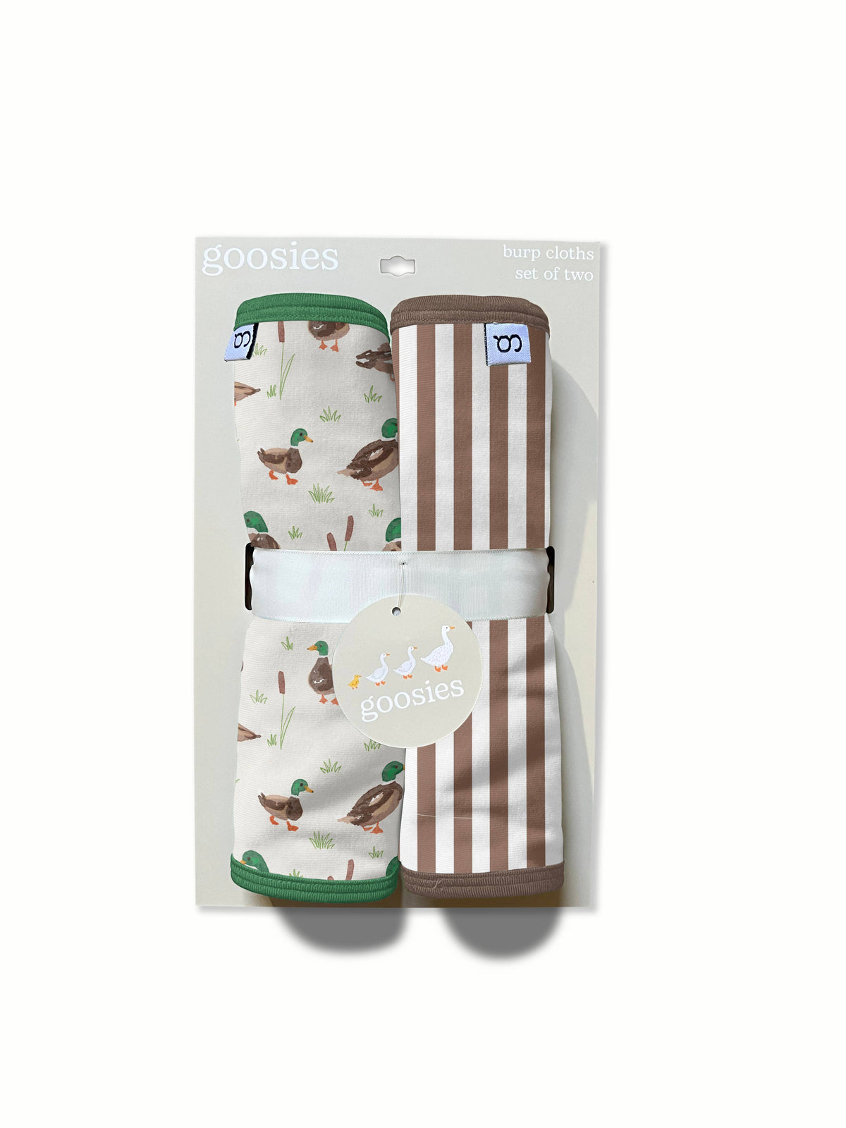 Goosies - Mallard Drake Ducks - Burp Cloth Set