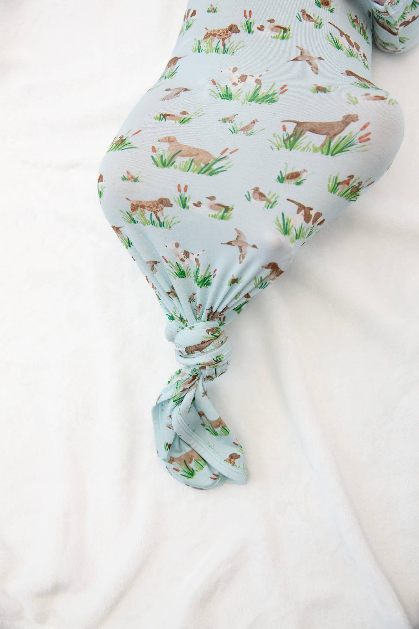 Goosies - Delta Bird Hunting Dogs- Knotted Infant Gown