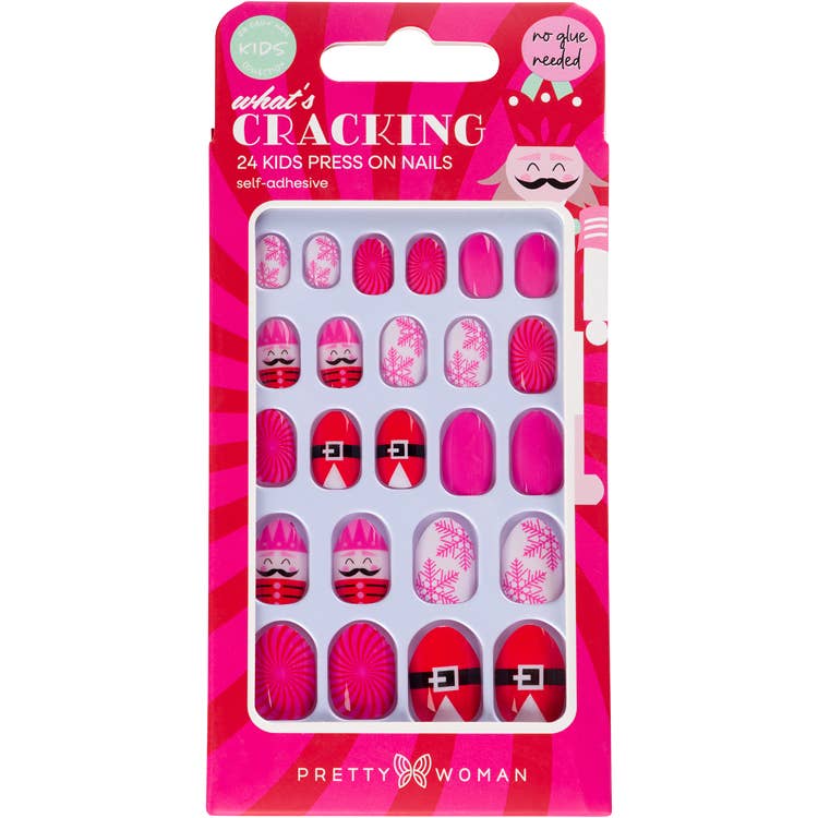 Season to Be Jolly Kids Fake Nails