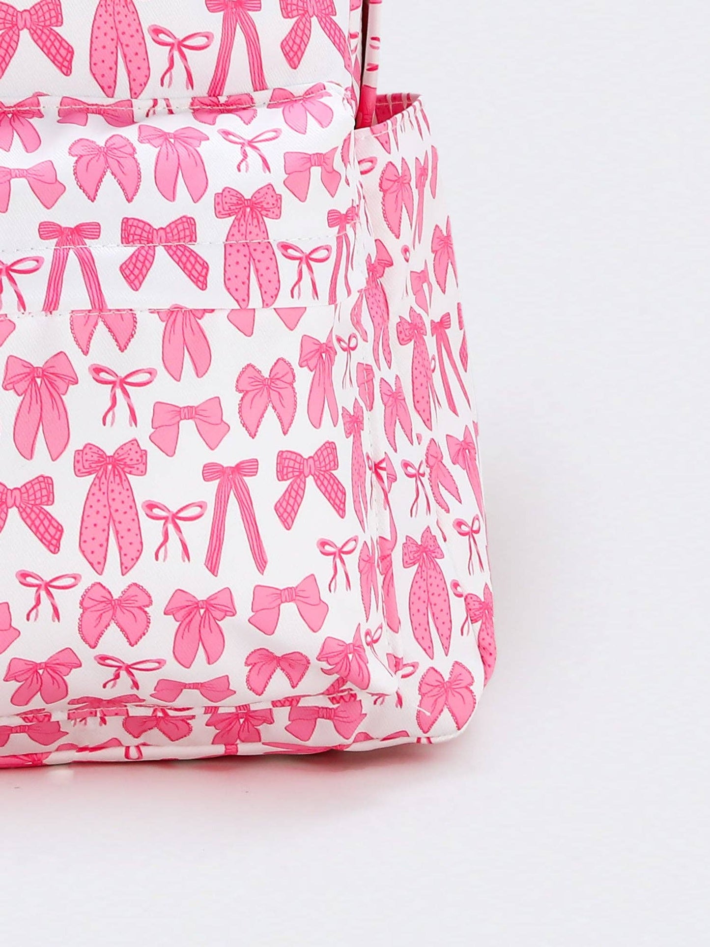 sassy kids palace - Bow Print Girls Canvas Backpack