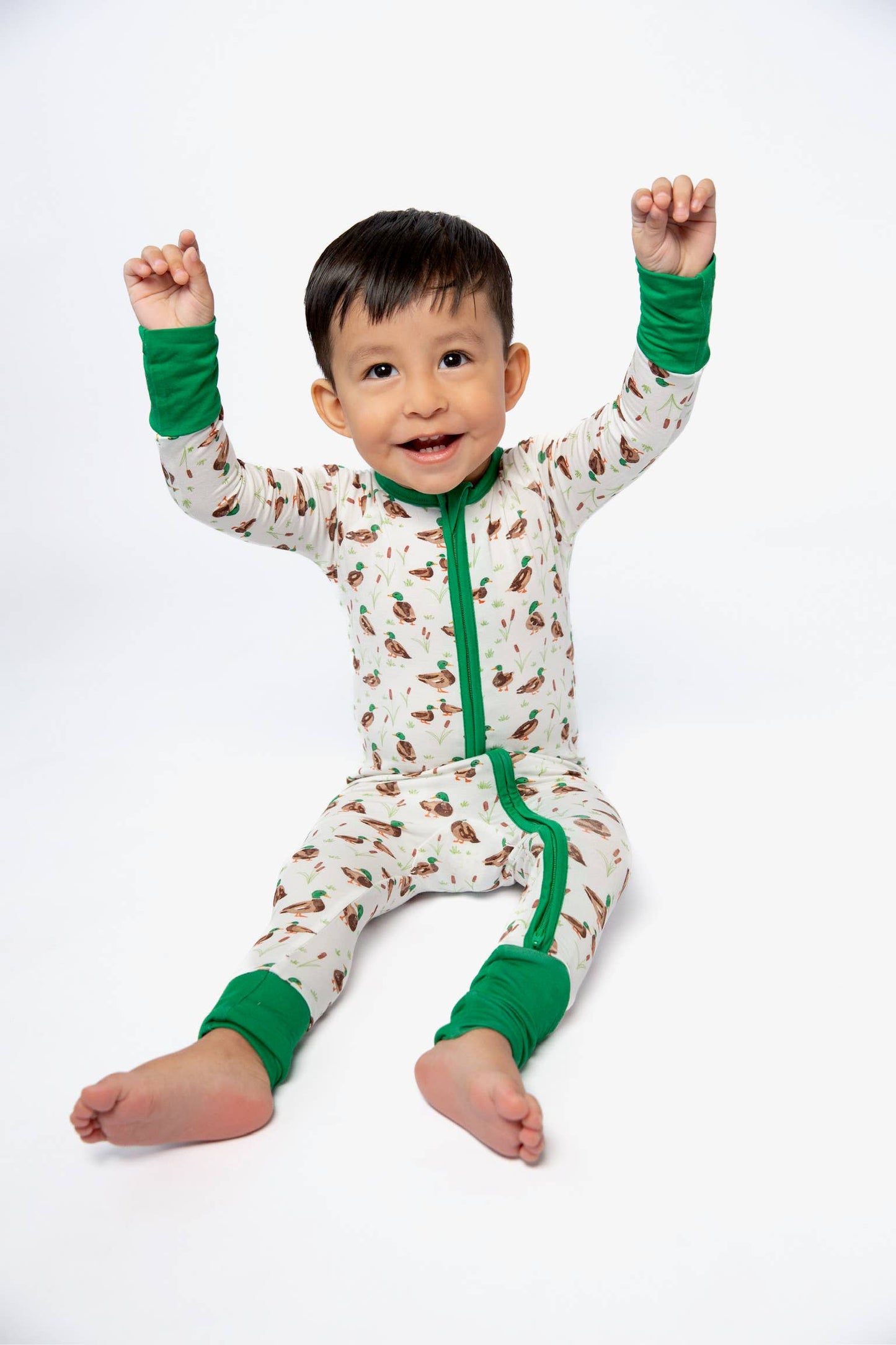 Goosies - Mallard Drake Ducks-Convertible Zip PJs