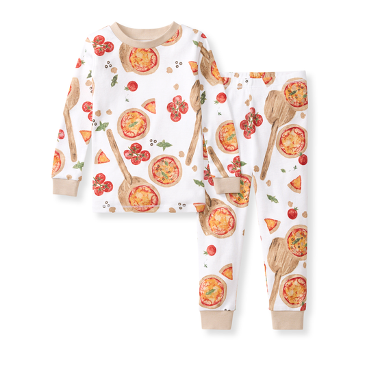 Burt's Bees Baby - Brick Oven Pizza Kids PJ Set