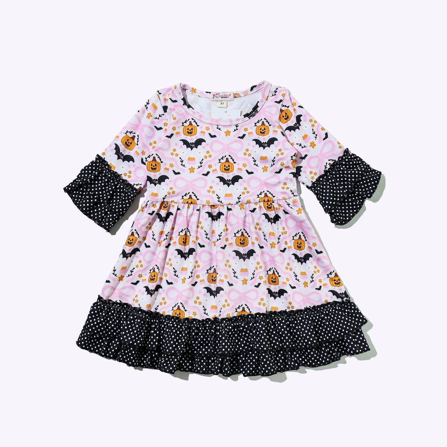 Clover Cottage - Bats & Bows Girls Dress