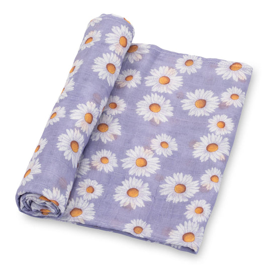 LollyBanks - Beautiful Daisy Baby Swaddle Blanket