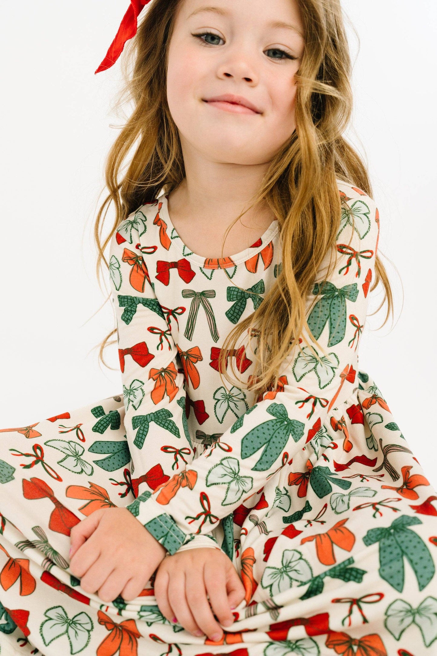 Little One Shop - Merry Bows Bamboo Dress