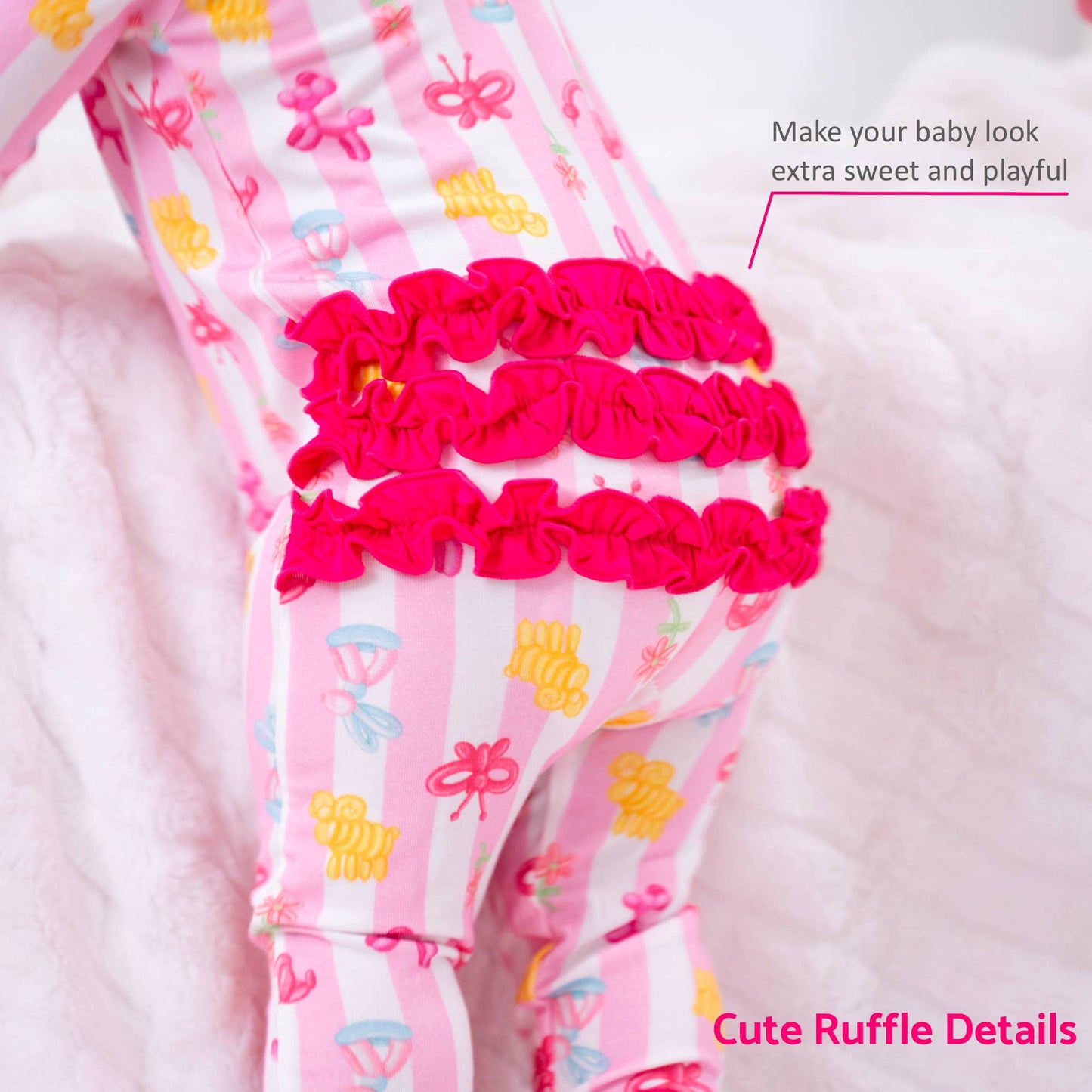 Twist and Shout Baby Girl Bamboo Pajamas