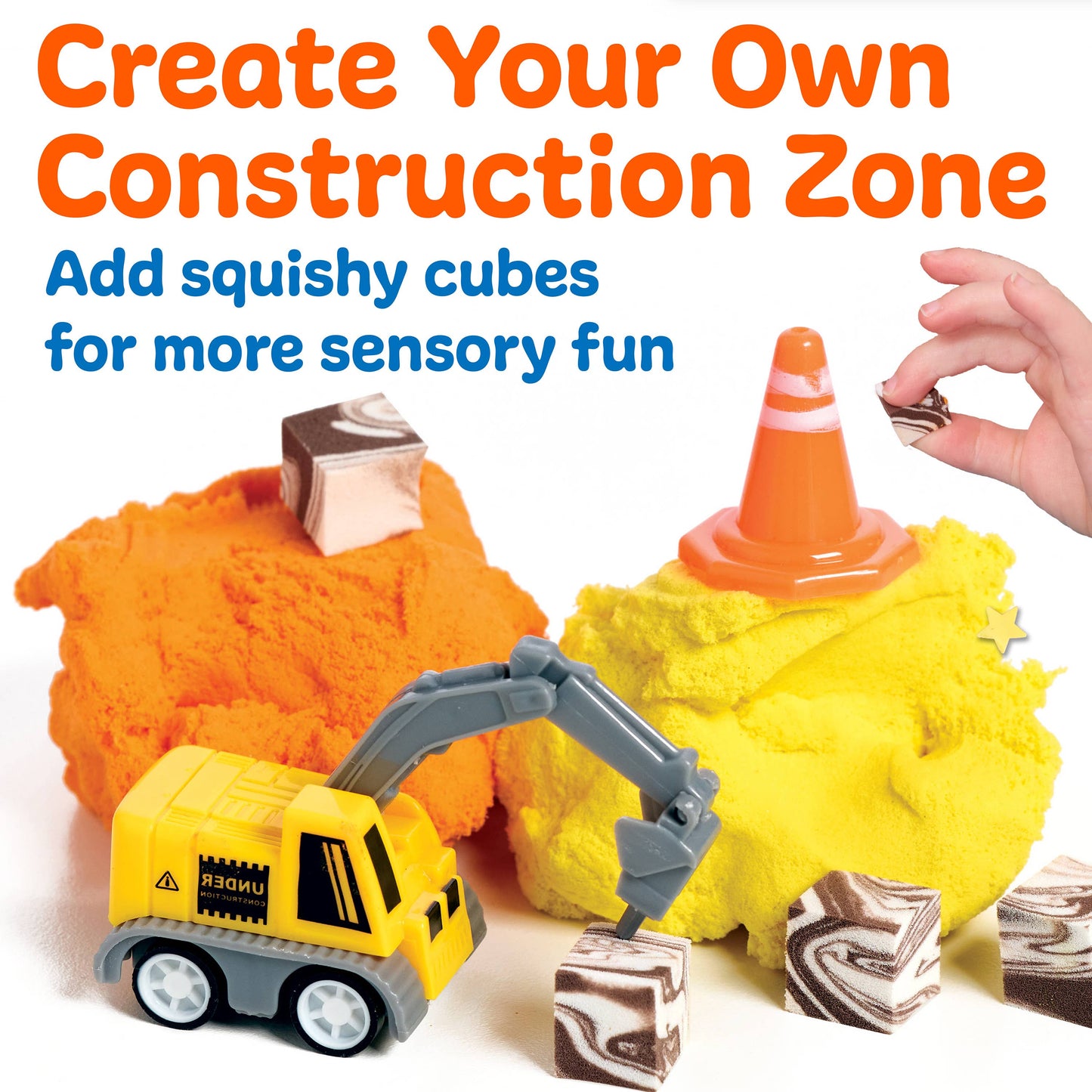 Faber-Castell / Creativity for Kids - Sensory Mini Play Kit Jar with Cloud Clay: Construction Them