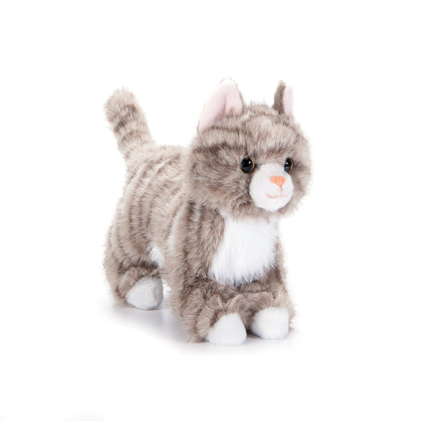The Petting Zoo - Grey Tabby Cat Small 9"
