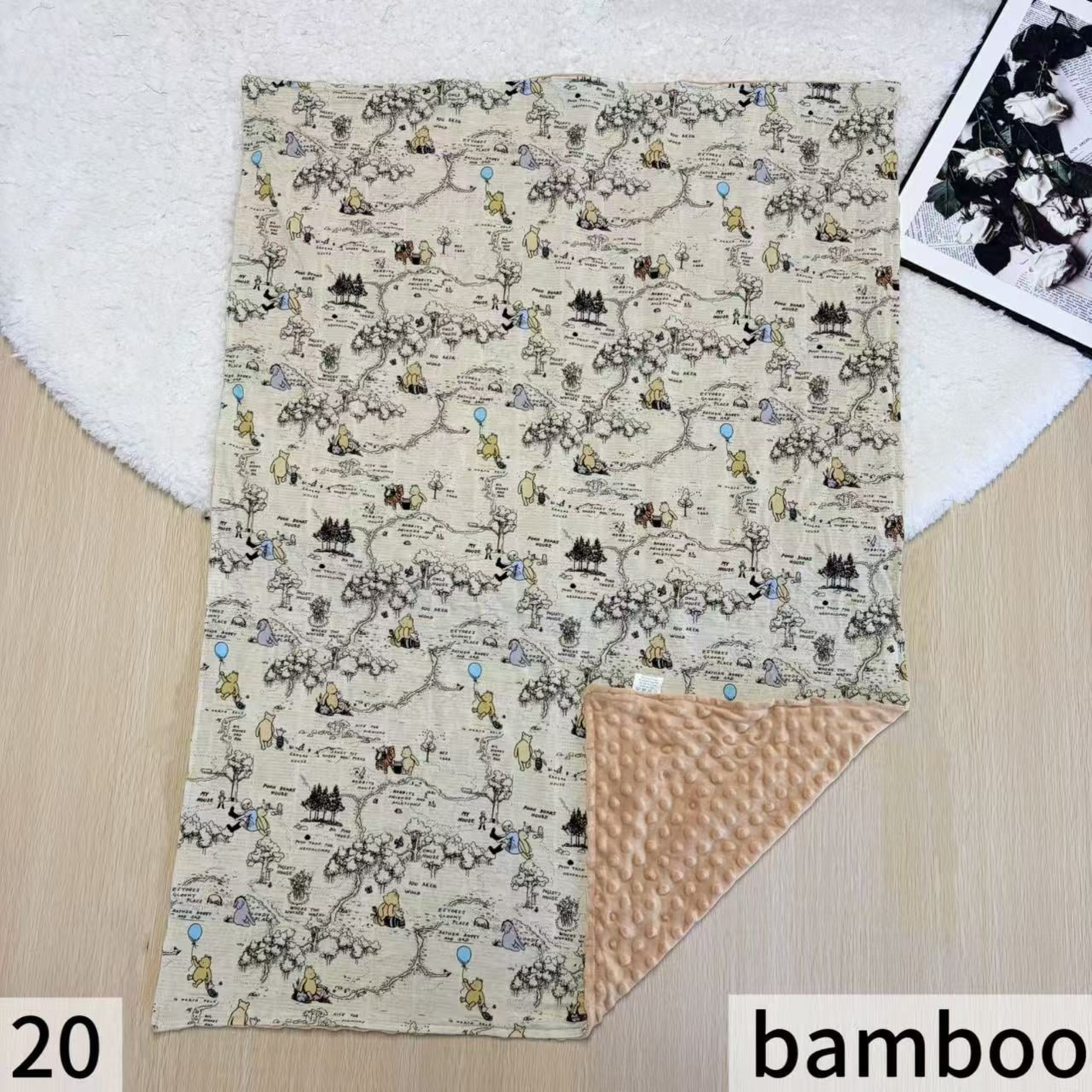 100 Acre Wood Bamboo Blanket