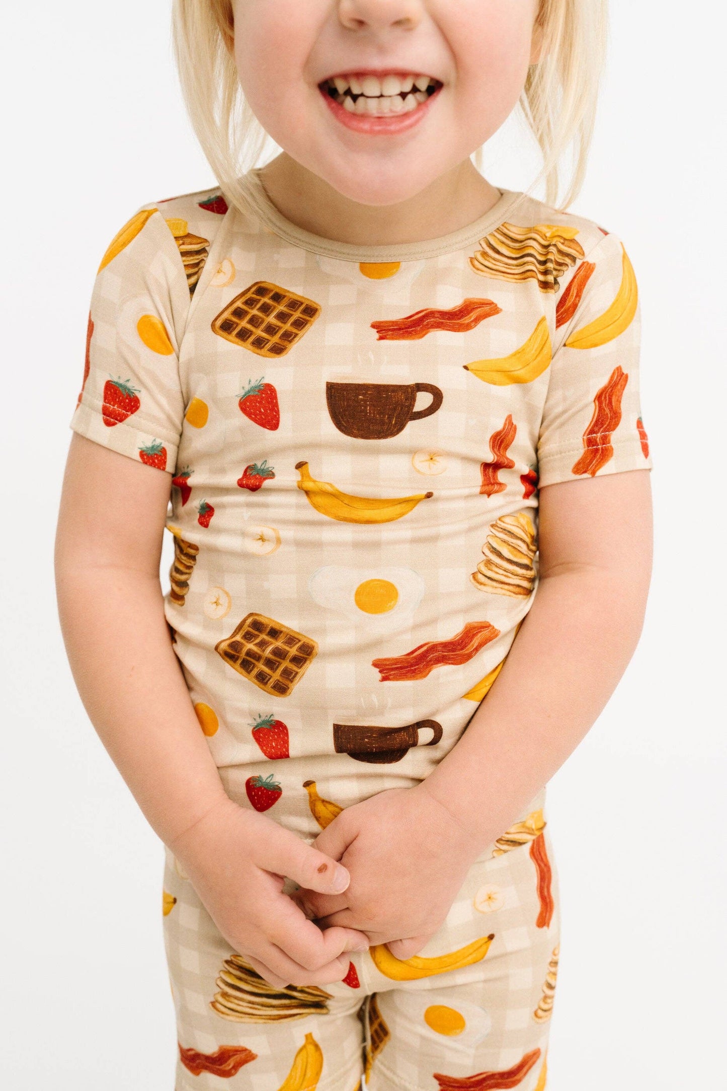 Little One Shop - Breakfast Club Bamboo Short Set