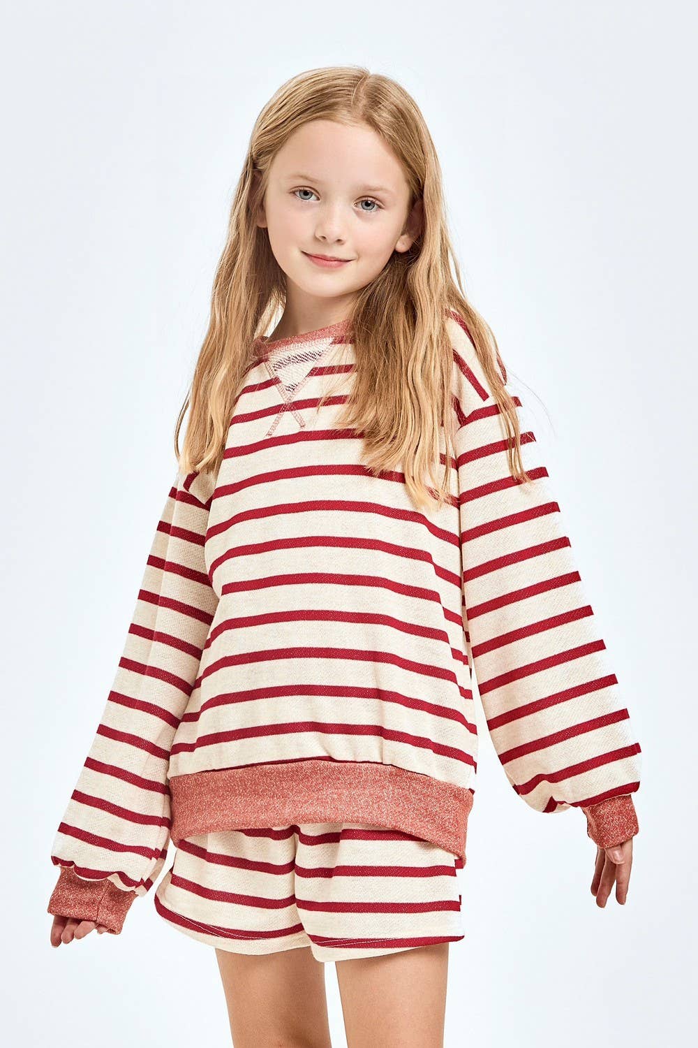 Stripe French Terry Sweatshirt