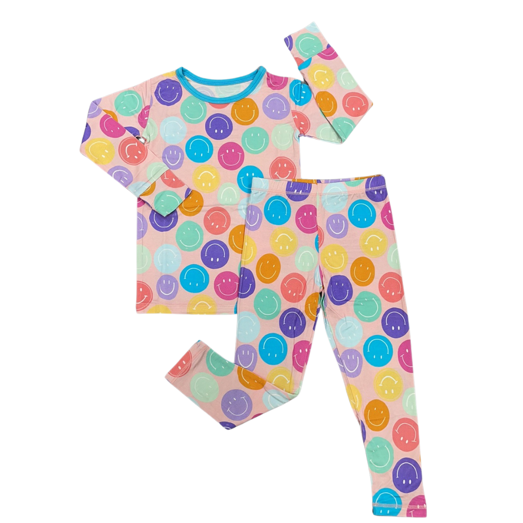Macaron + Me - Smiles Long Sleeve Jammies Set
