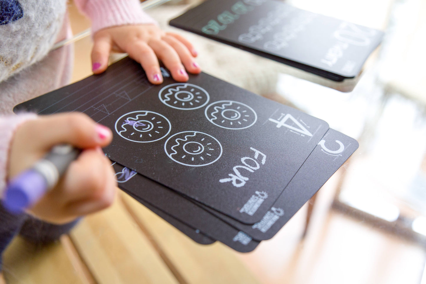 Reusable Coloring Numbers Flashcard