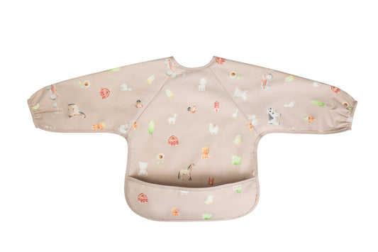 Ali+Oli - Smock Bib for Baby & Toddler Long Sleeve (Farm)