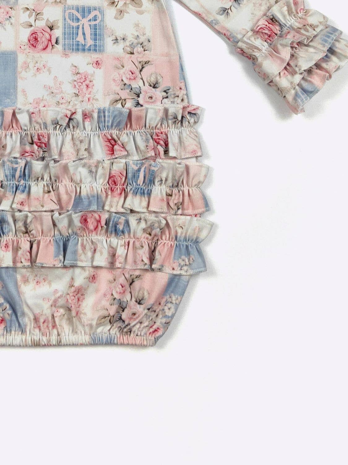 Patchwork Rose Baby Gown