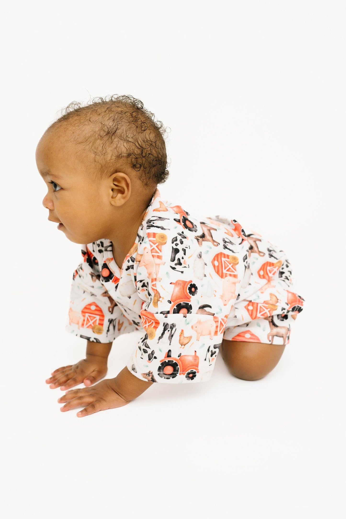 Little One Shop - Little Red Barnyard Slouchy Set
