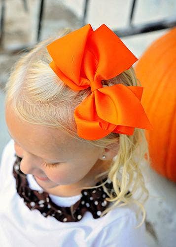 Classic Oversized Grosgrain Hair Bow - Alligator Clip