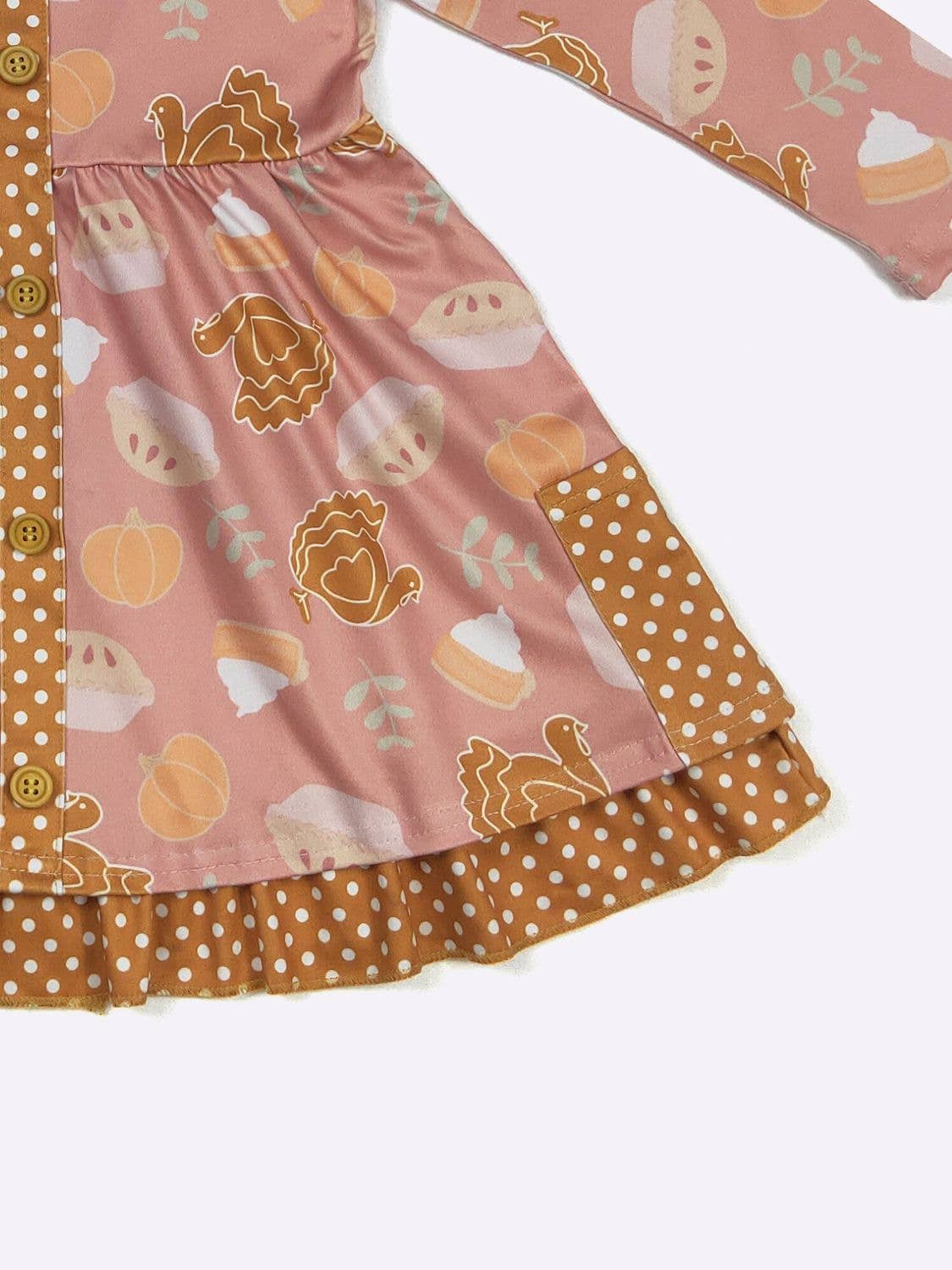 Clover Cottage - Thanksgiving Favorites Girls Dress