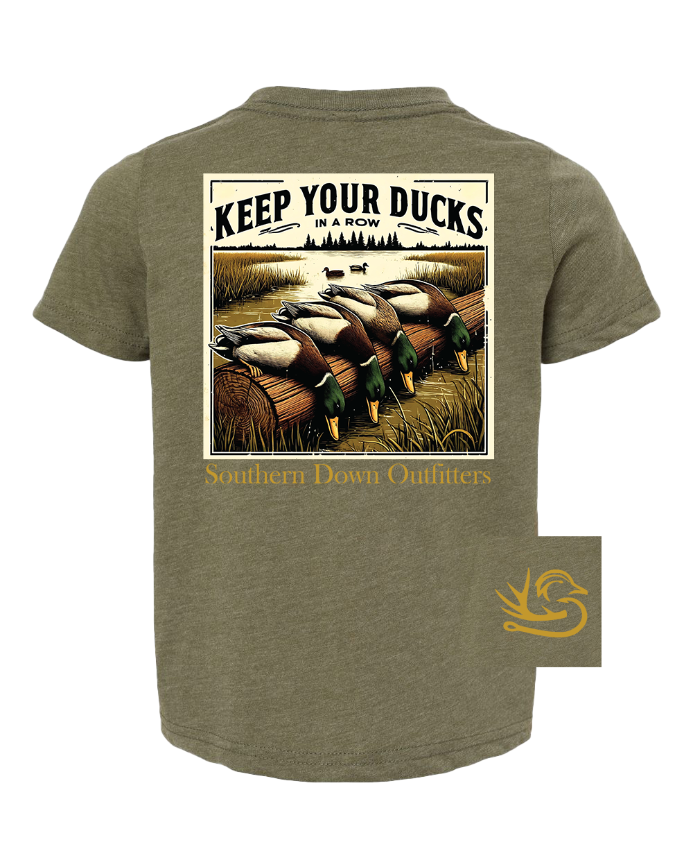 Southern Down Outfitters - Ducks in a Row Toddler Tee