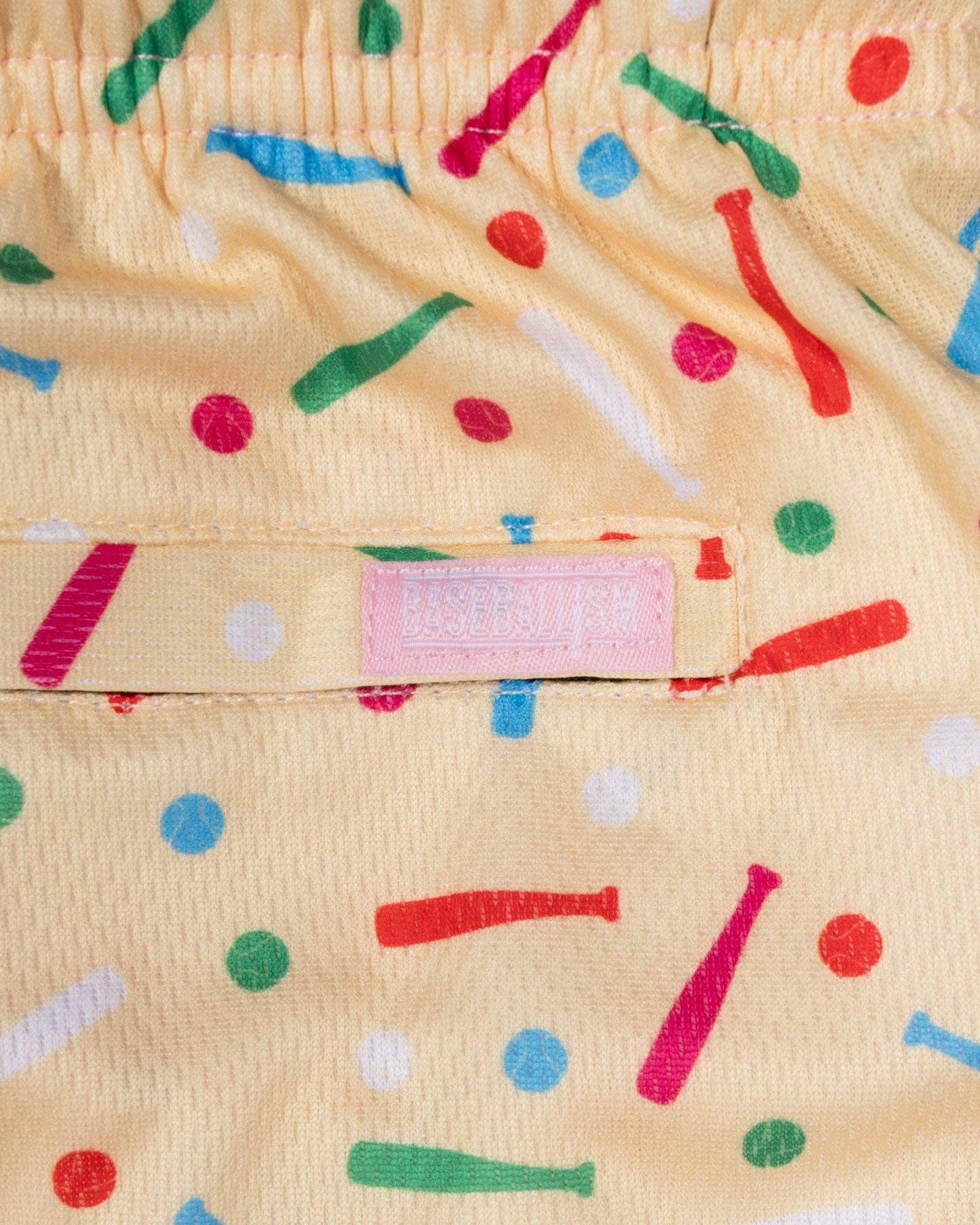 Baseballism - Batter Up Bakery Confetti Cupcake Diamond Air Mesh Shorts - Youth