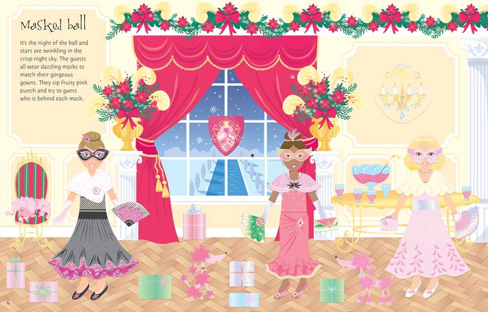 HarperCollins - Sticker Dolly Dressing Christmas : Usborne