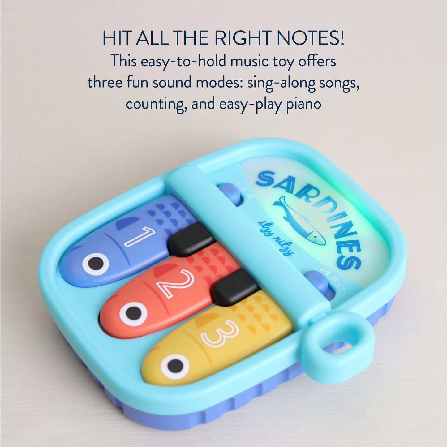 Itzy Ritzy - *NEW* Bitzy Tunes™ Sardines - Light-up Interactive Piano Toy