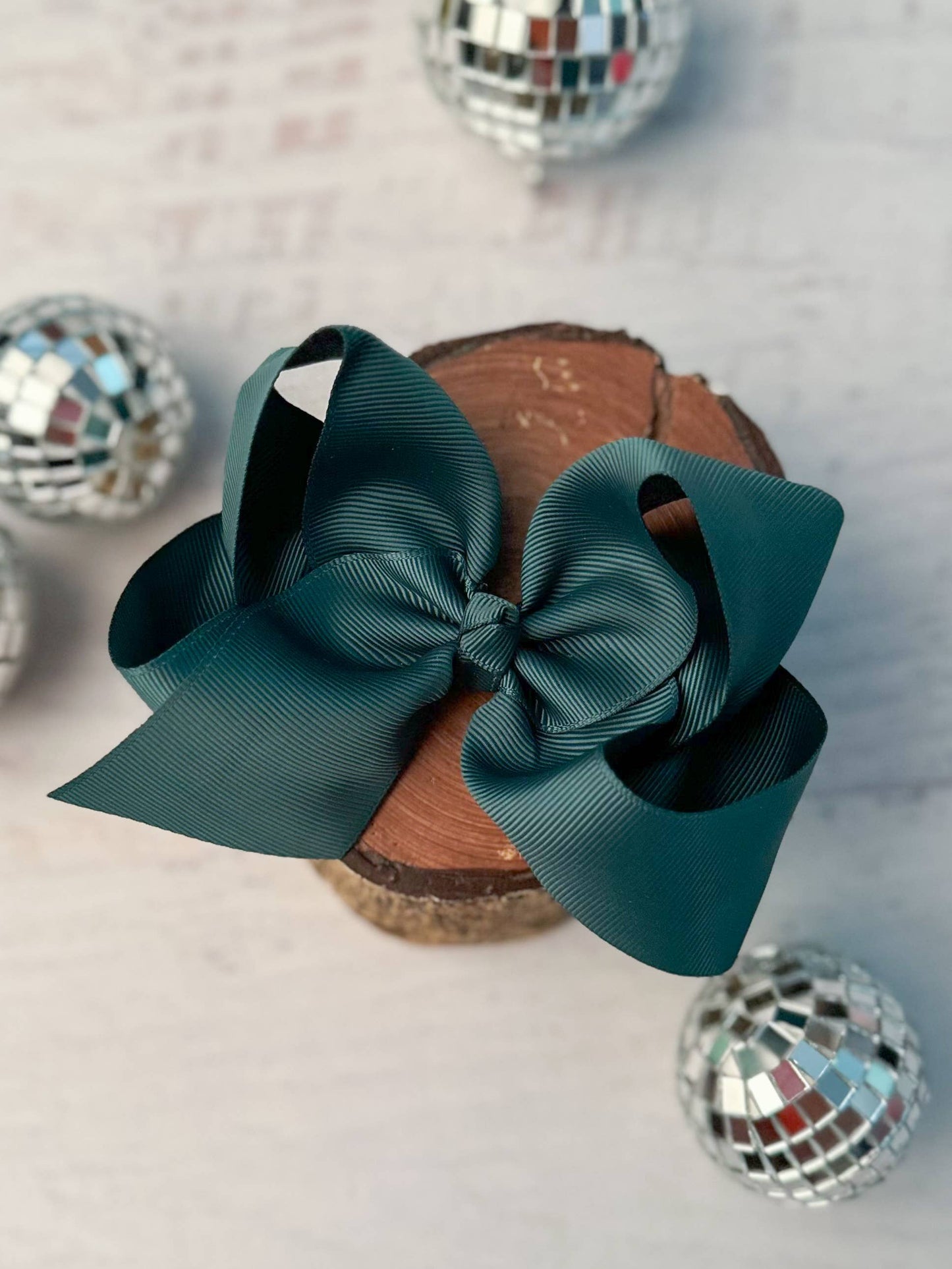 Classic Oversized Grosgrain Hair Bow - Alligator Clip