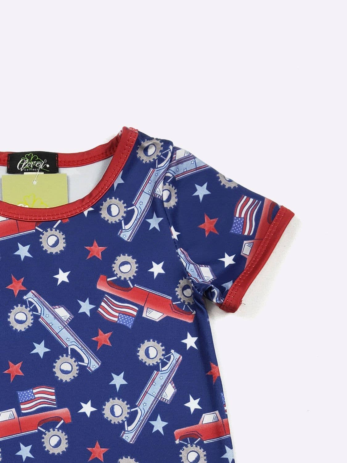 Clover Cottage - Merica Truck Boy Romper