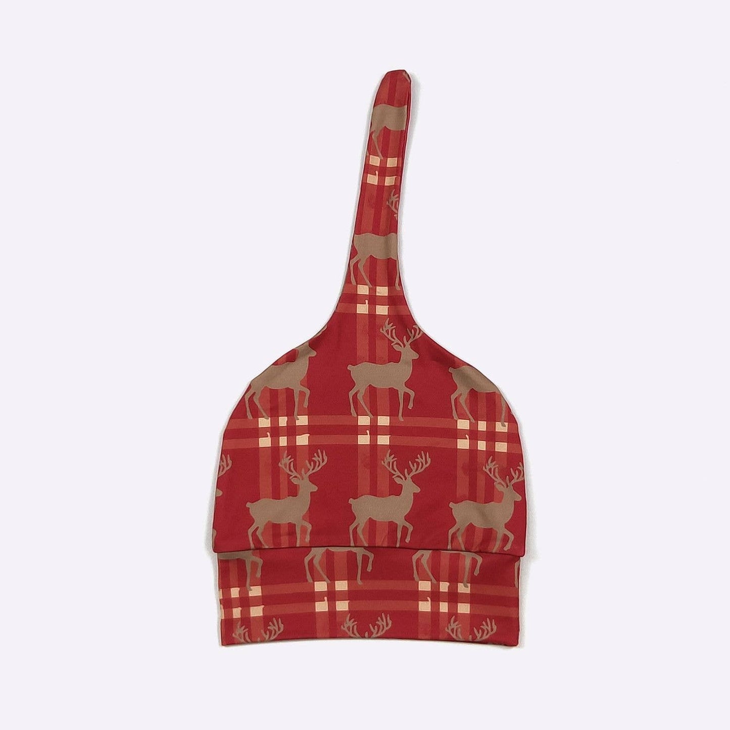 Clover Cottage - Tartan Deer Baby Knotted Gown