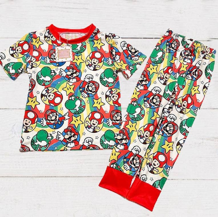 2-Piece  Pajamas Mushroom Cart