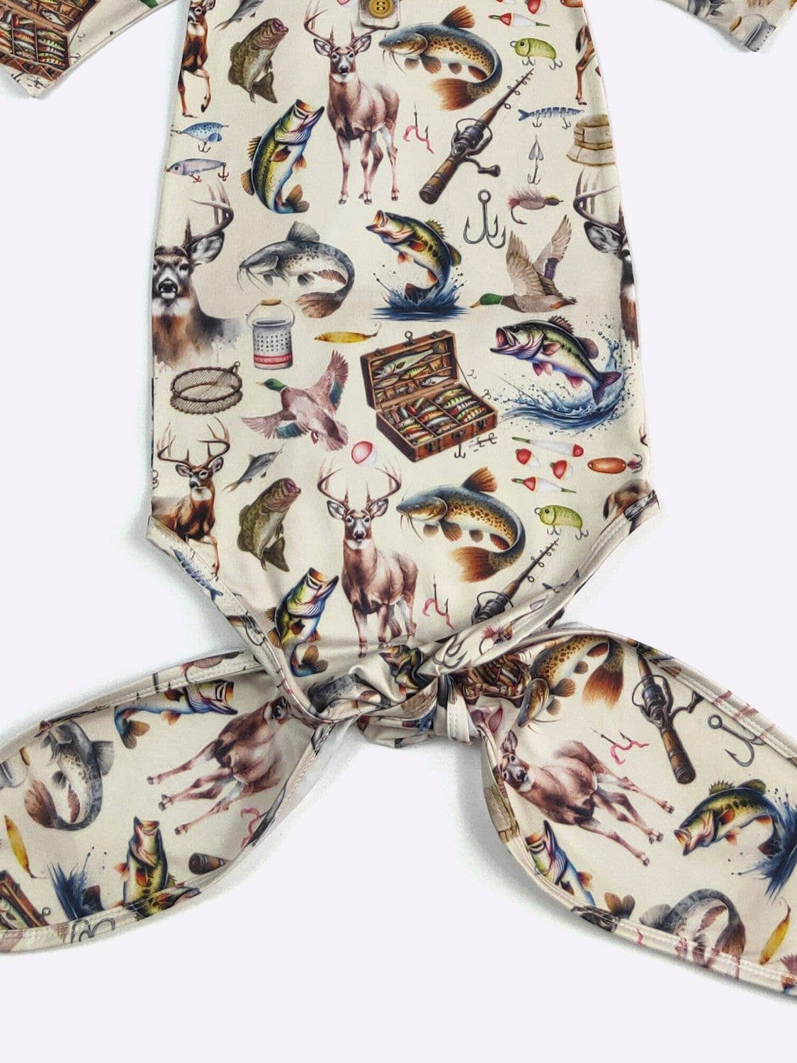 Hunt & Fish Baby Knotted Gown