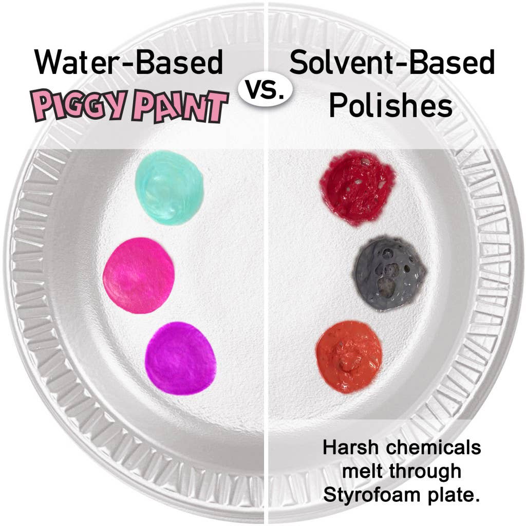Piggy Paint - Rainbow 4 Polish Box Set Non-Toxic Kids Nail Polish