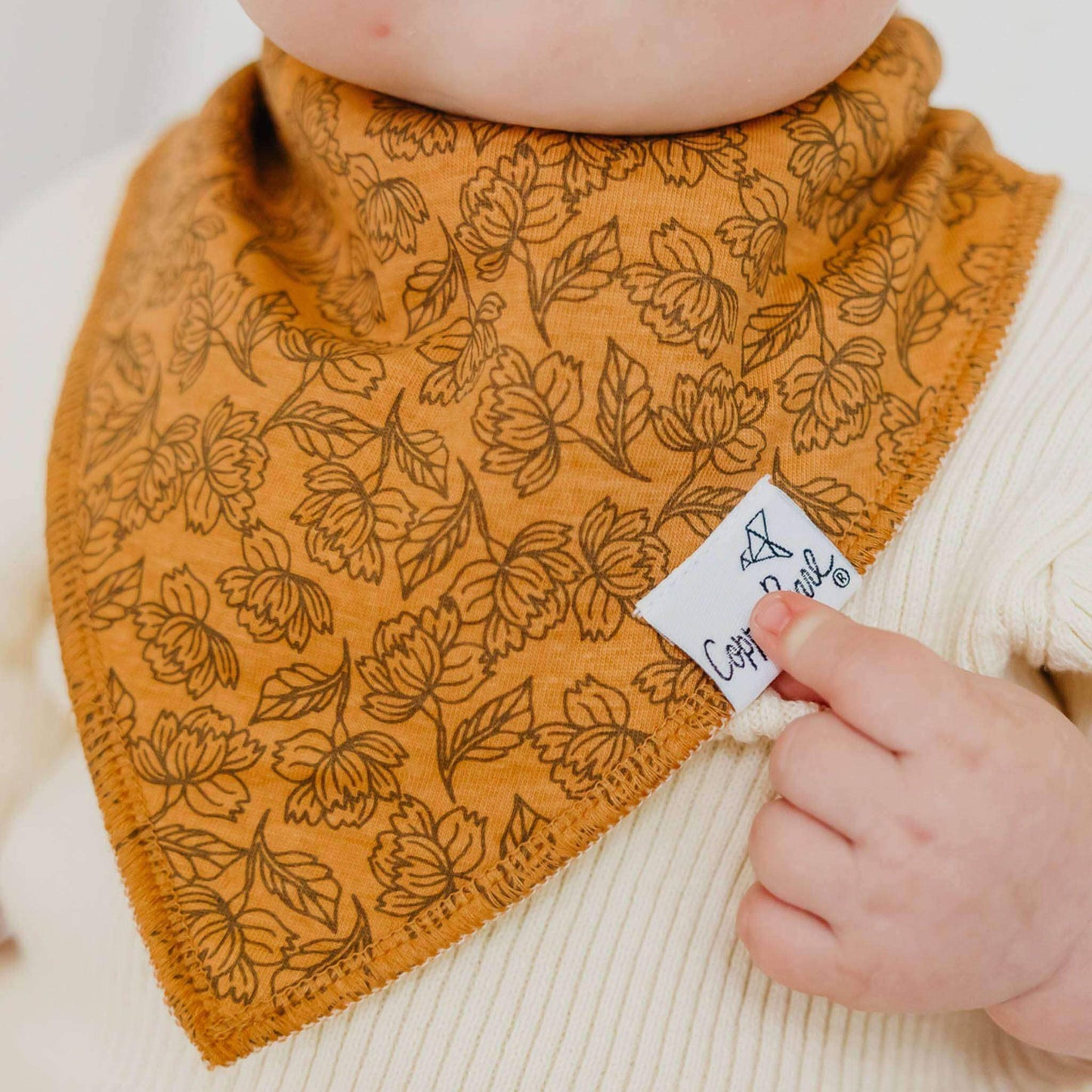 Copper Pearl - 4 Pack Baby Bandana Bibs - Eden