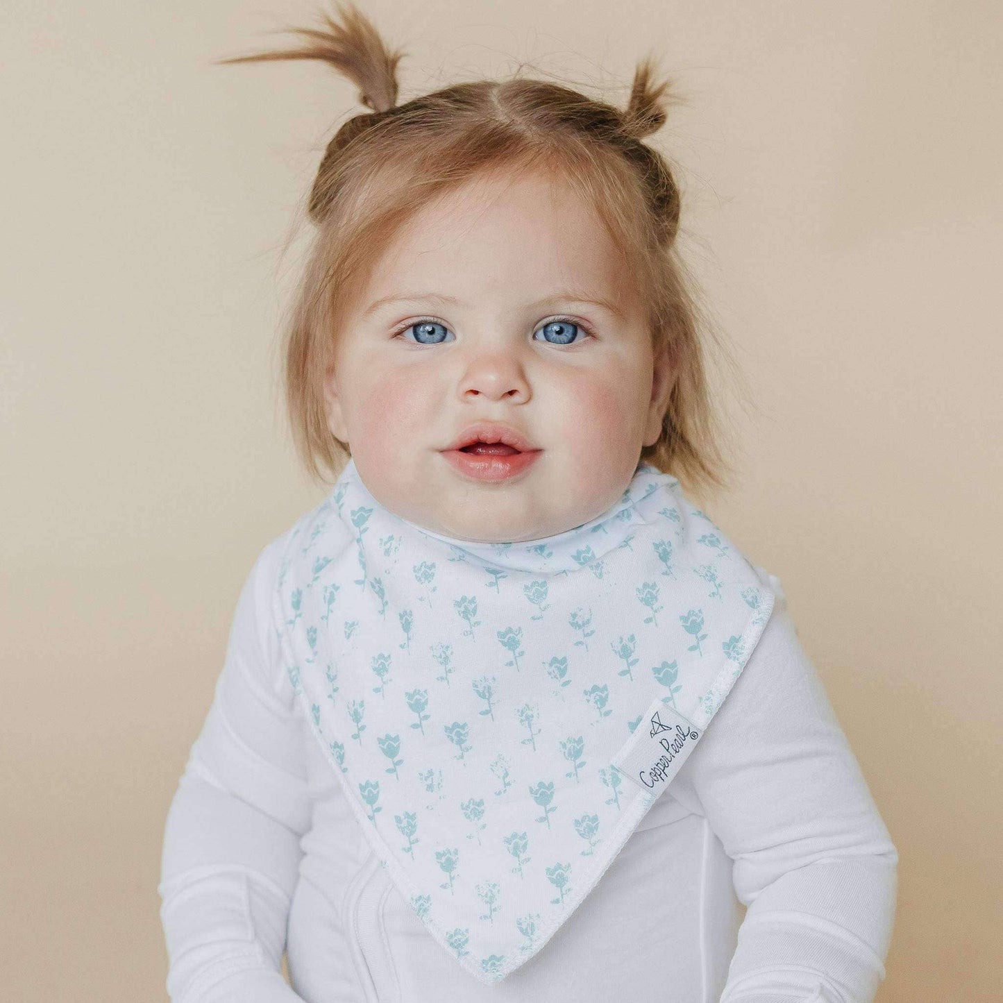 Copper Pearl - 4 Pack Baby Bandana Bibs - Claire