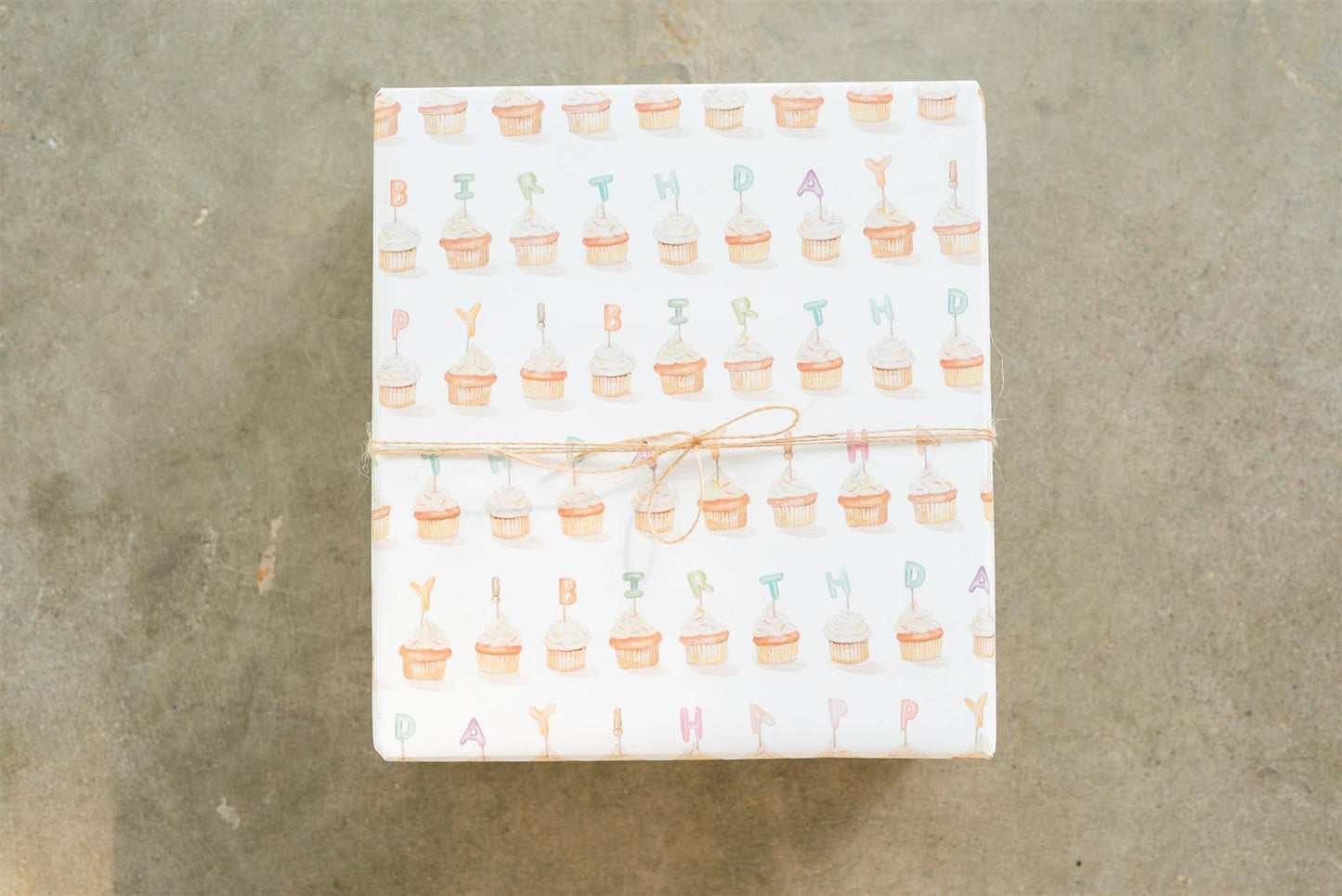 Cupcake Happy Birthday Gift Wrap Roll
