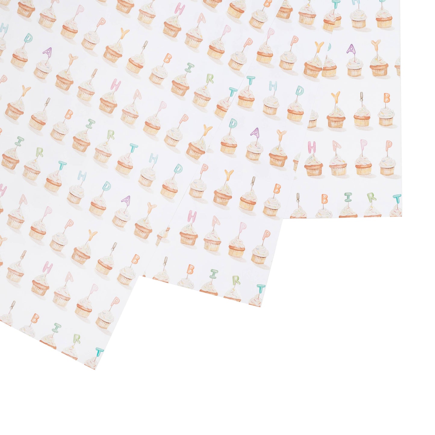 Cupcake Happy Birthday Gift Wrap Roll