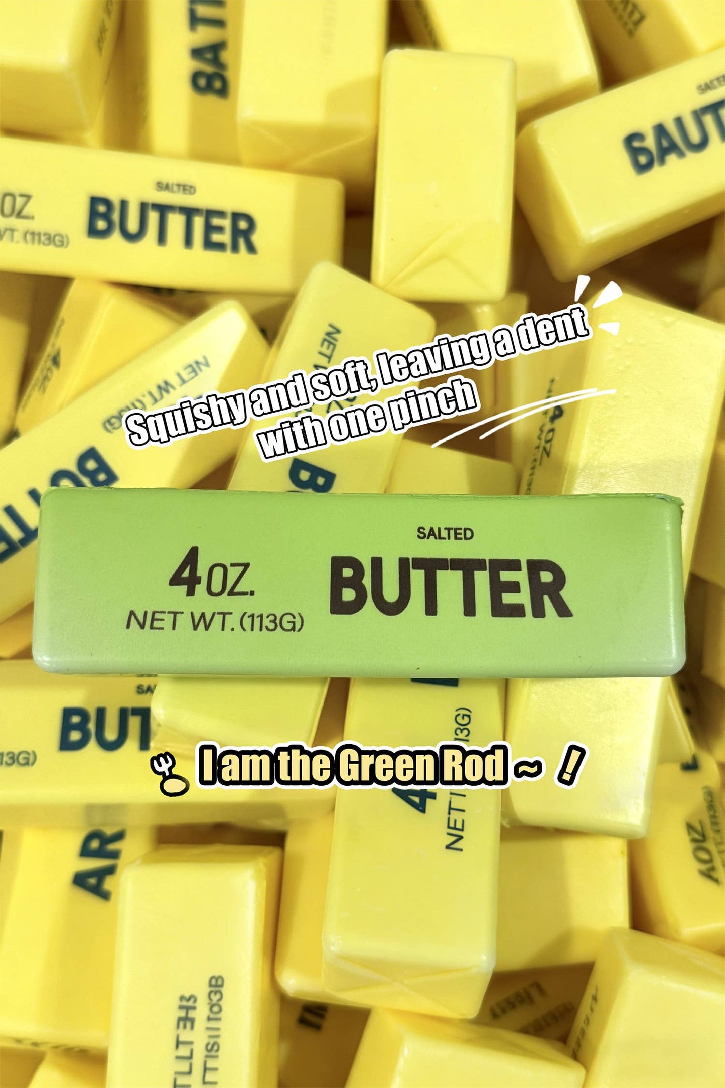 Butter Sofe Sticker Relieve Pressure Toy