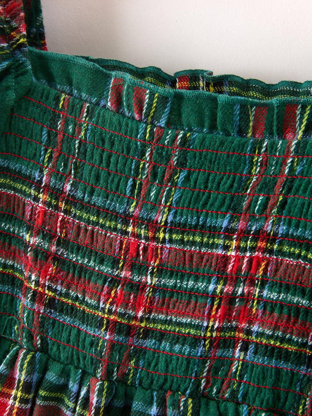 Rylee Faith Designs - Christmas Green Plaid Mommy and Me Matching Dress