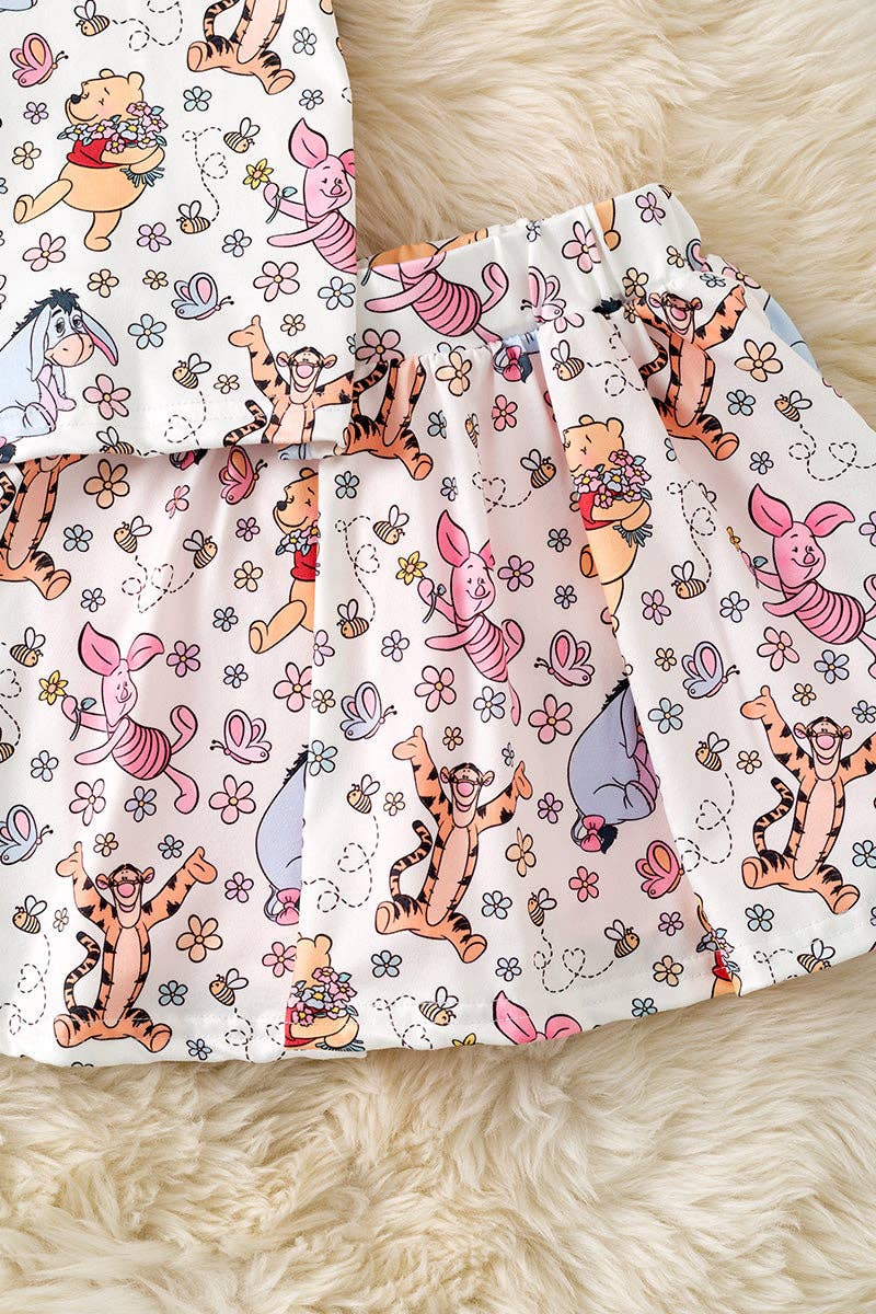 Kids Charm Online - Character printed top & skort. OFG52573 AMY