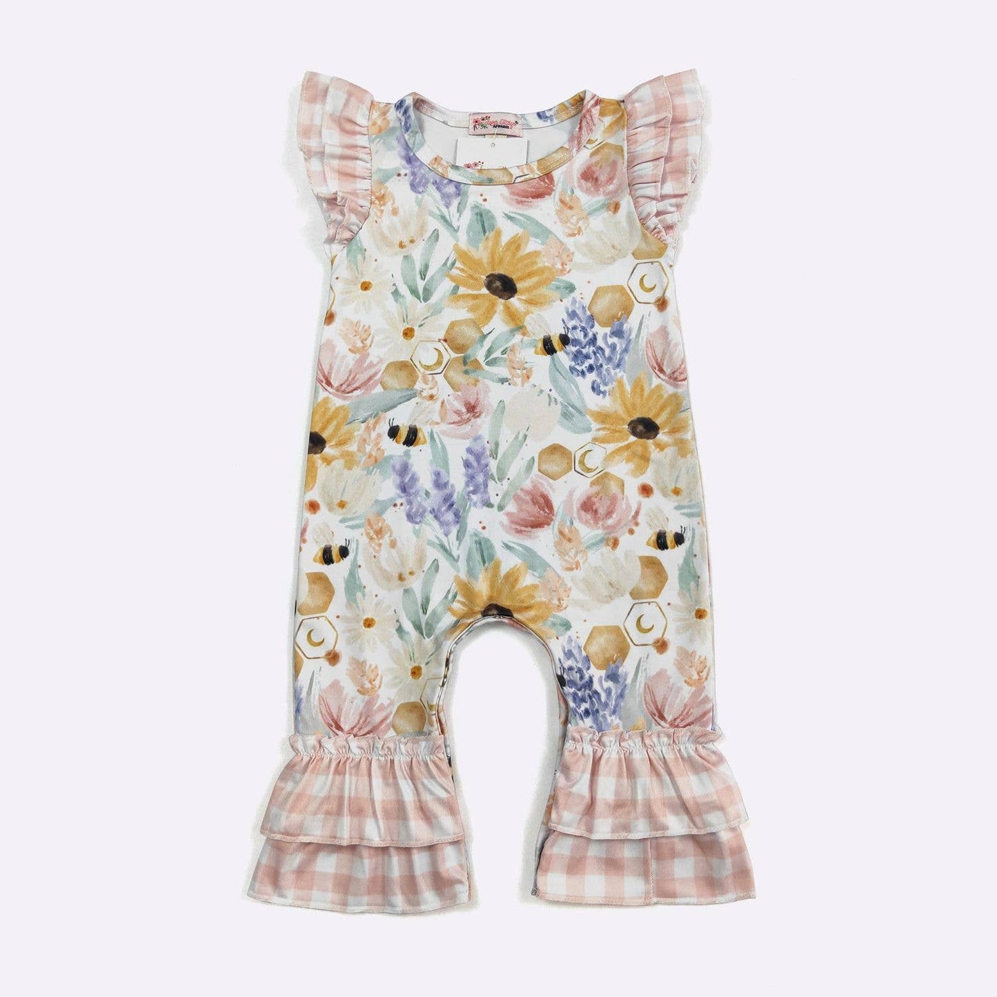 Bee Floral Baby Romper